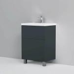 Тумба с раковиной AM.PM Gem 60 графит напольная
