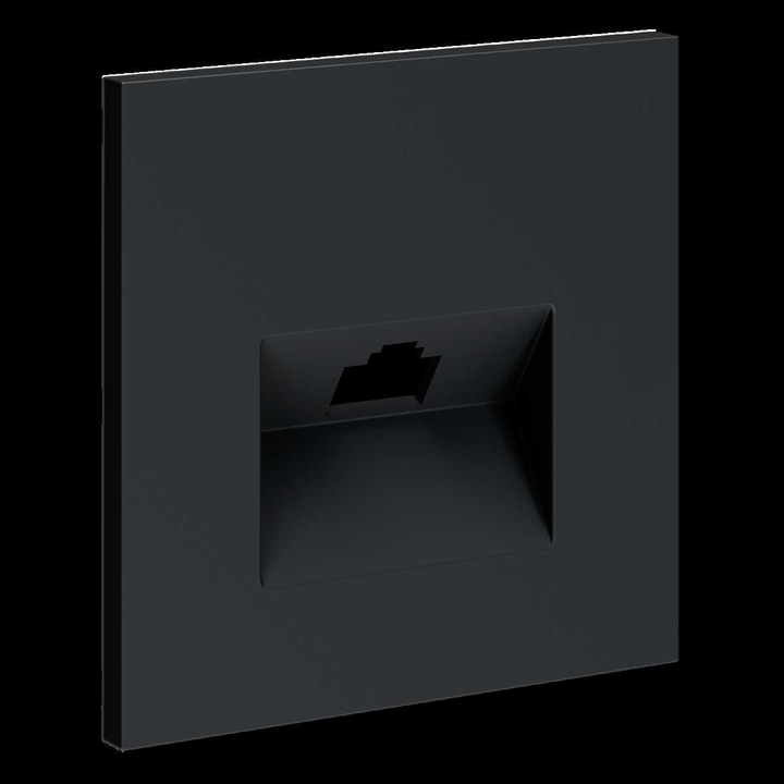 Накладка для розетки компьютерной RJ45 кат.6 S70 (графит) Voltum VLS001307