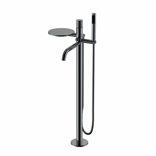 Смеситель для ванны Boheme Stick 129-SGM.4 оружейная сталь/ручка SPIRALE