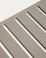 Уличный журнальный столик Joncols из алюминия с бежевой отделкой Ø 113 x 65 см