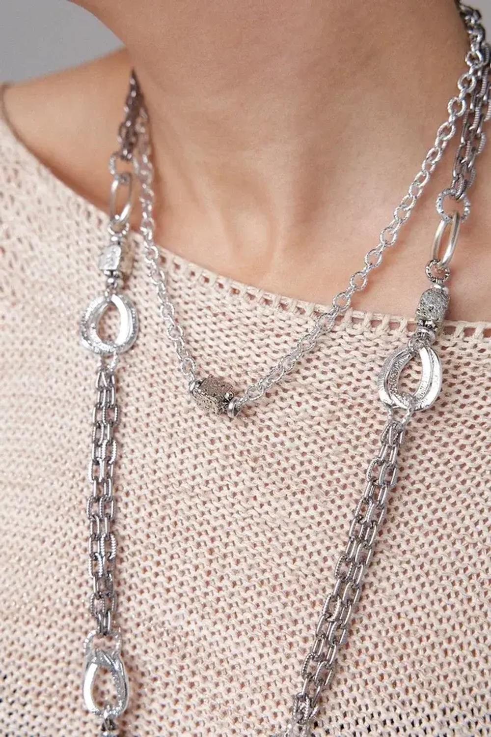 Coins 6 Silver Колье long Трансформер арт.2800