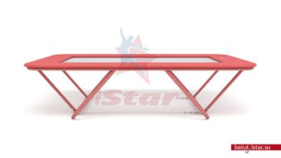 Батут Школьный профессиональный - гнутая рама (круглый профиль) - тренировочная сетка тесьма-в-тесьму