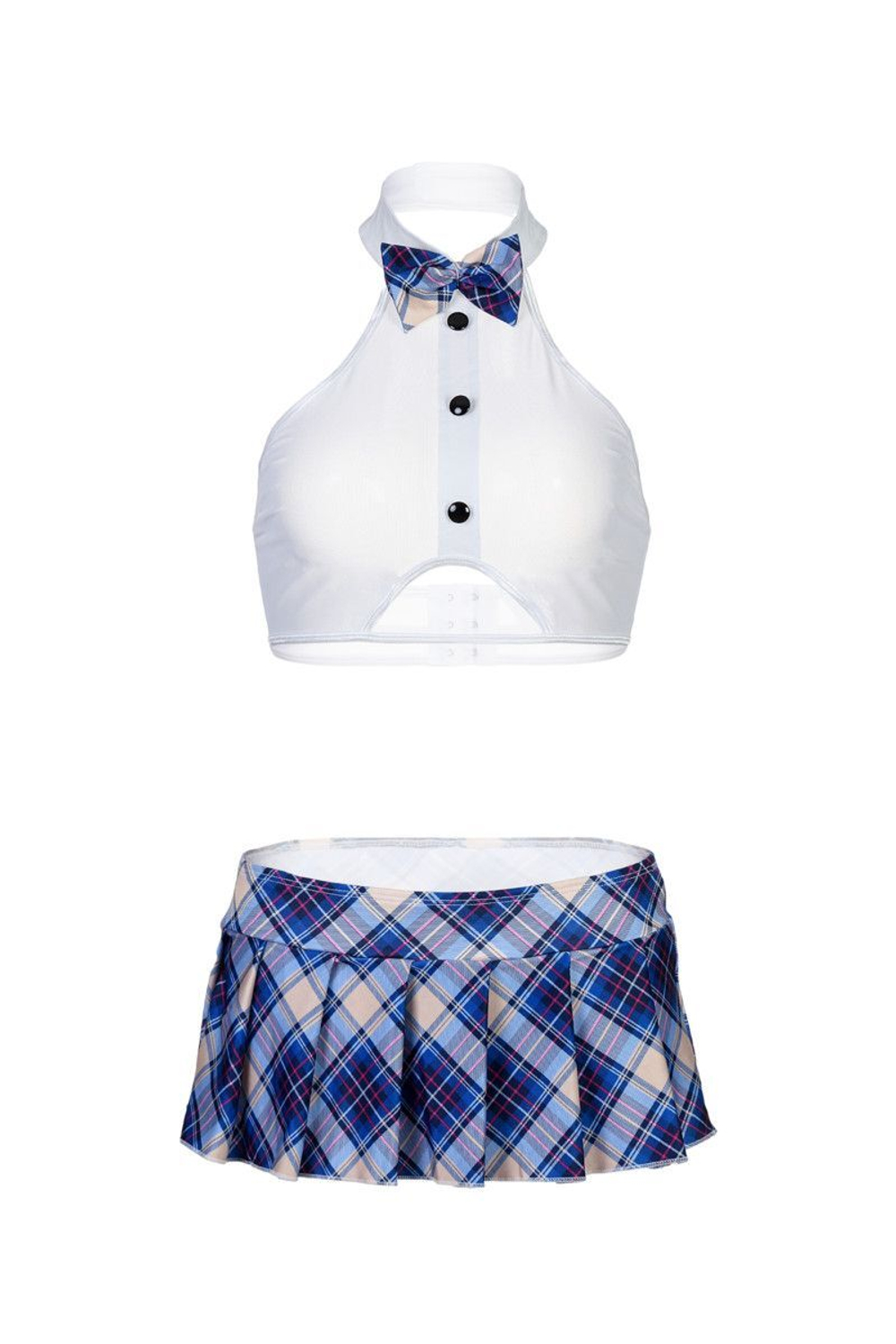 Костюм школьницы: топ, юбка и стринги