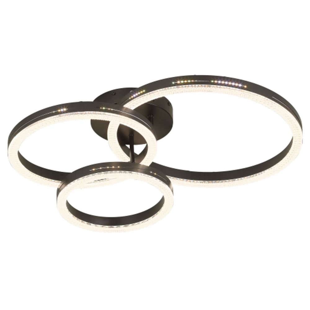 Светильник потолочный светодиодный ЭРА Модерн Bloom CLL-1-110W 3K-6K RC BK с ДУ черный | Светильники SPB-6 с ДУ