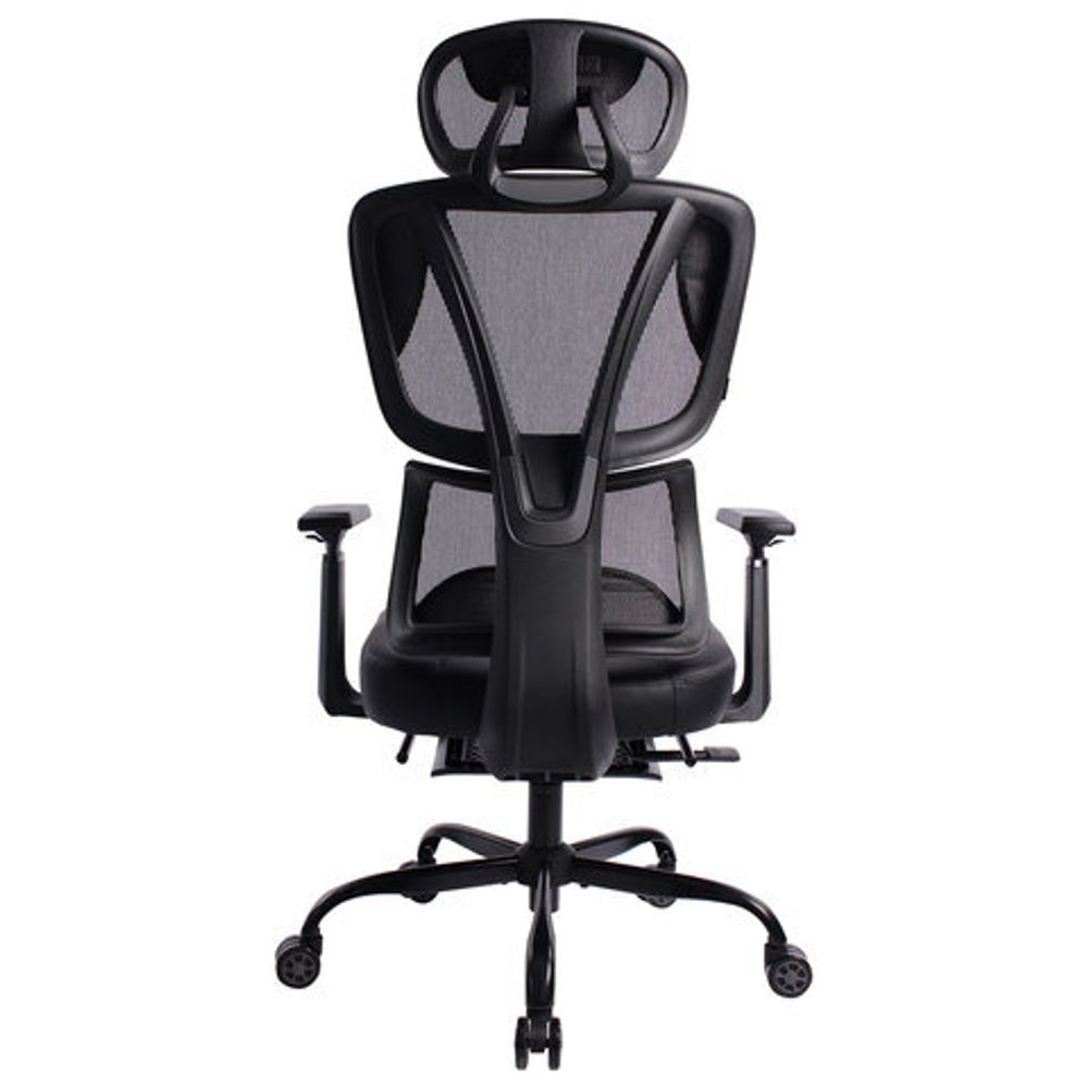 Кресло BRABIX PREMIUM "Venom GM-530", подножка, синхромеханизм, экокожа/сетка, черное/серое, 532951