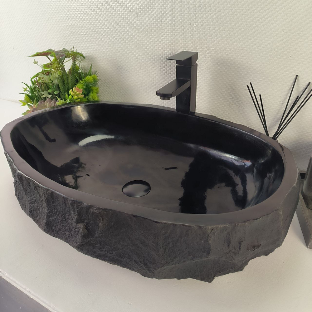 Раковина из андезита Erozy Black EA-64850 66*45*16 0035