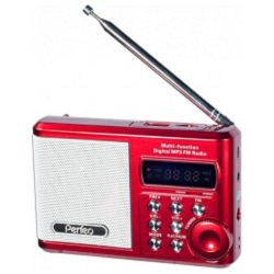 Радиоприемник Perfeo мини-аудио Sound Ranger, FM MP3 USB microSD In / Out ридер, BL-5C 1000mAh красный (PF-SV922RED) [Pf_3182]