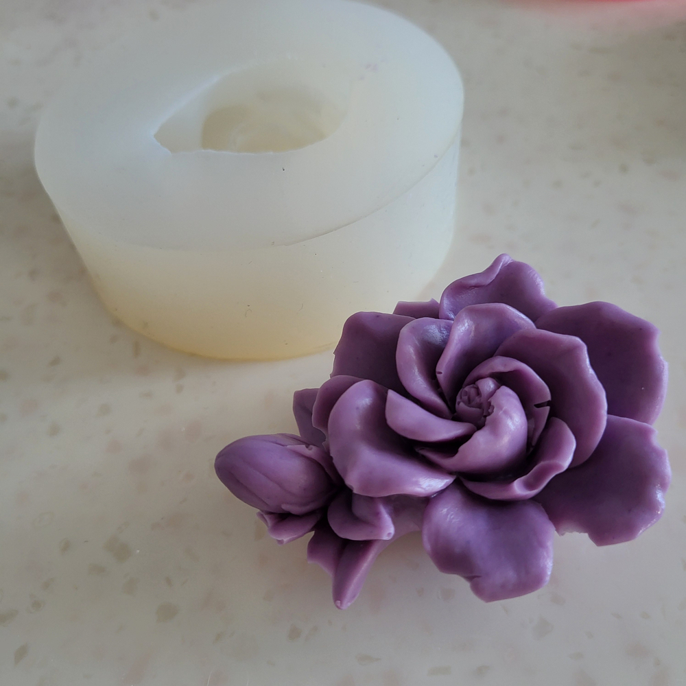 (Ликвидация) Молд 3D Роза 66*46*23 мм