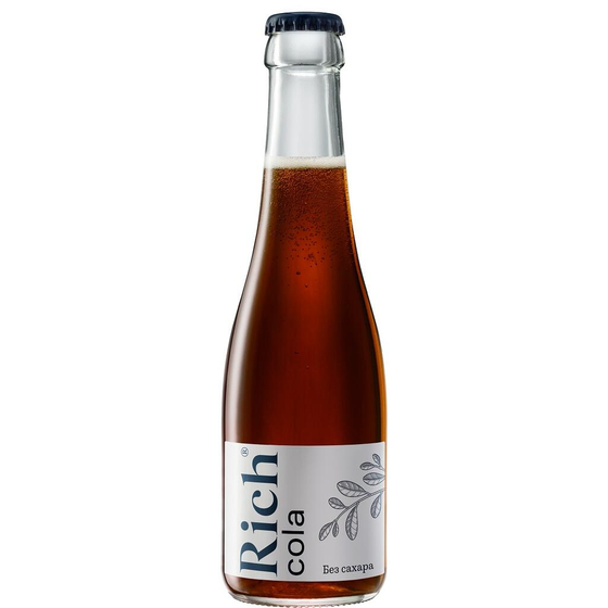 Напиток безалкогольный Кола без сахара (Cola Zero) 0,33 л "РИЧ" стекло [12]