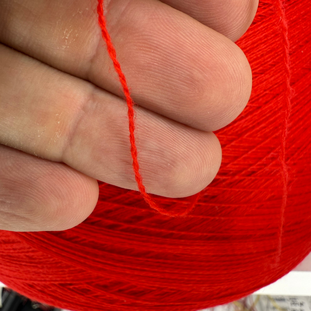 KERWOOL - Zegna Baruffa Lane Borgosesia; 100% меринос; 1500м/100г (2/30); col. 001254, цвет: ярко-красный; S703
