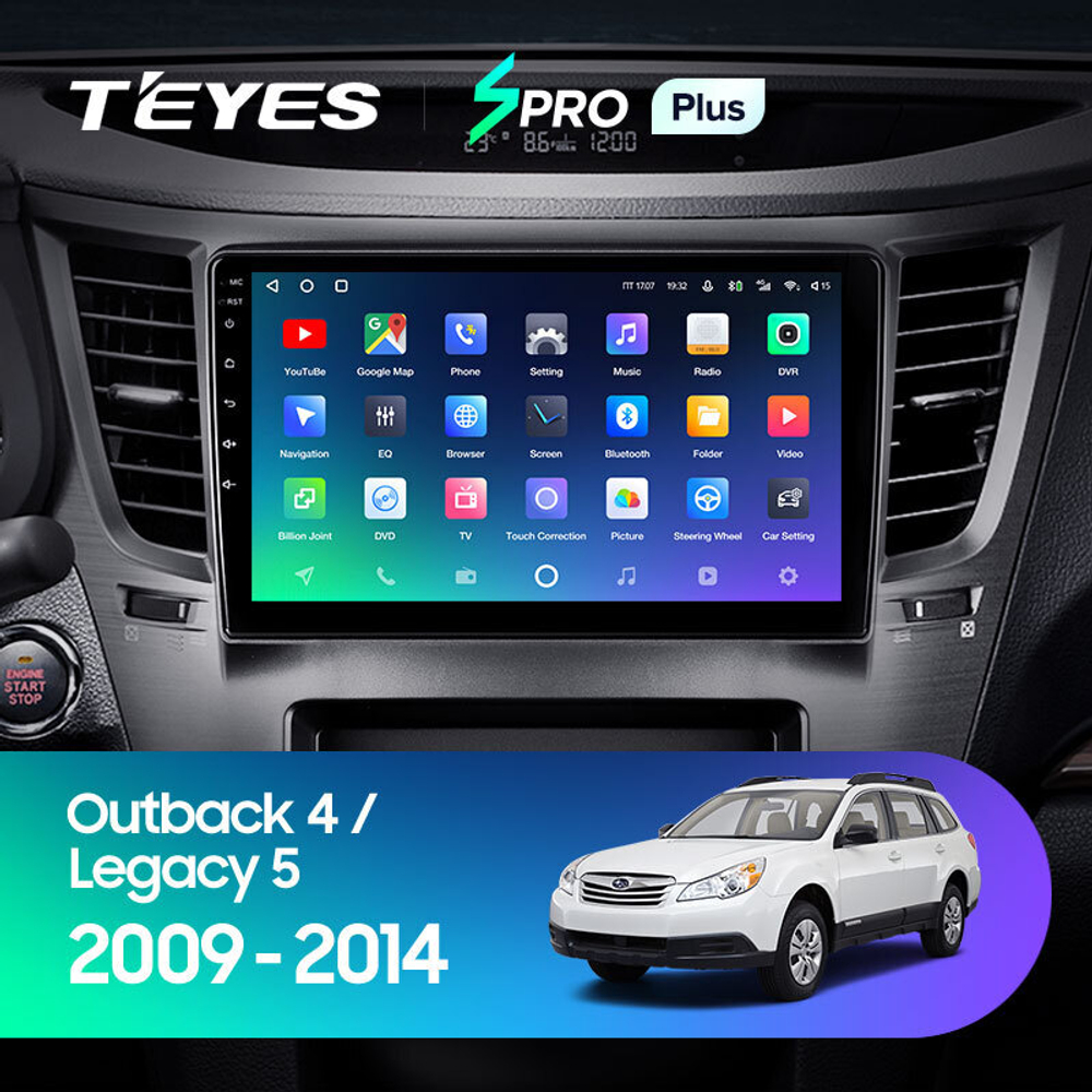 Teyes SPRO Plus 9" для Subaru Outback, Legacy 2009-2014