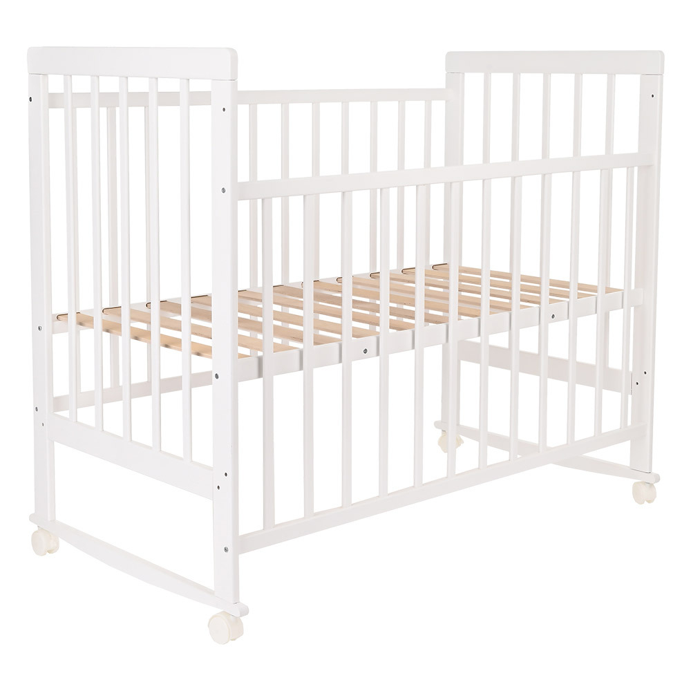 Кровать детская Pituso tip top колесо-качалка, колеса белый