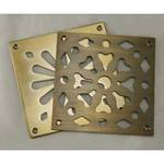 Решетка в подоконник латунная DECOR/плоская/лат/2 мм