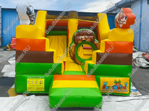 Коммерческий надувной батут "Сафари",  4.80*2.90*2.55 м