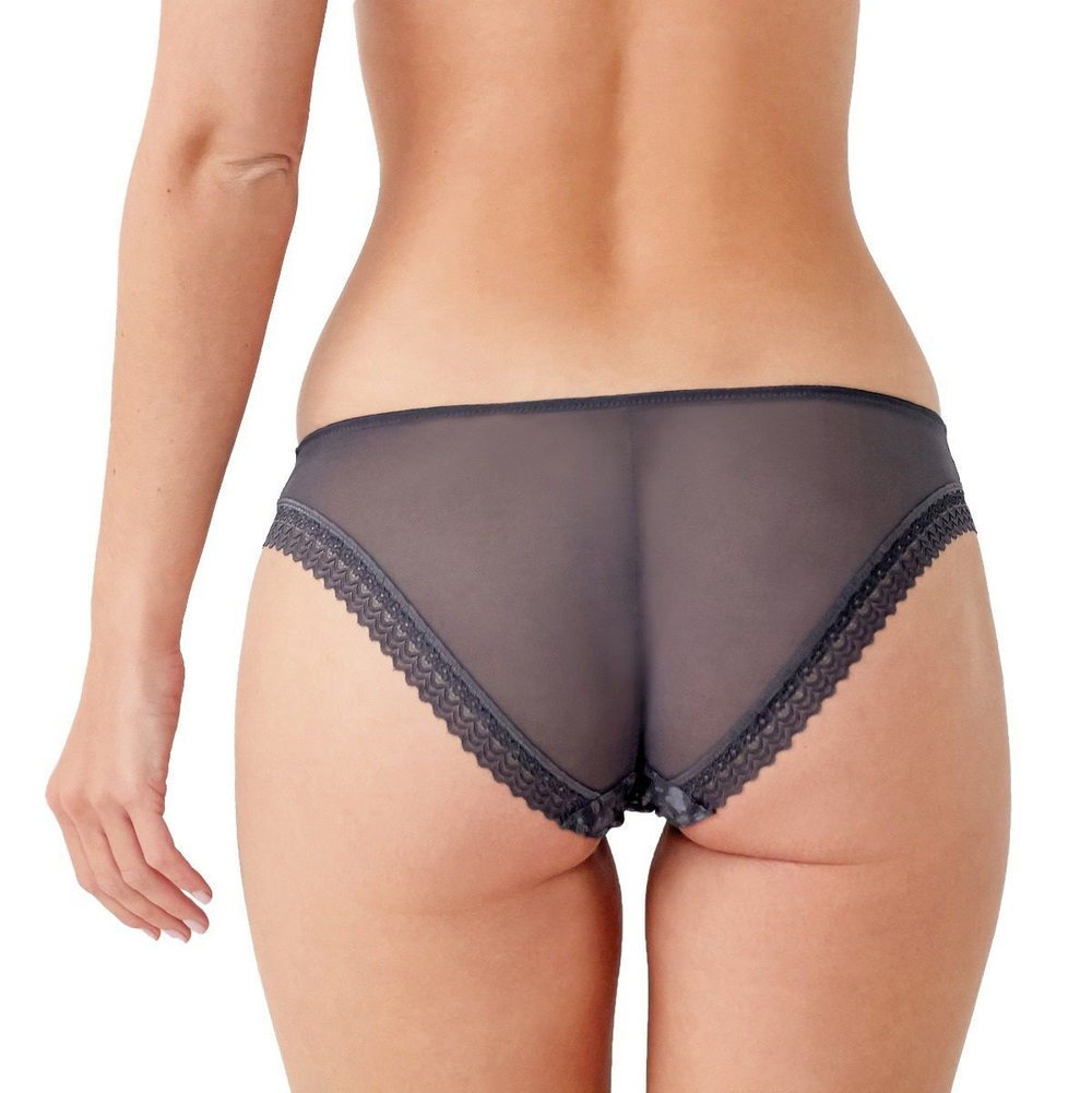 Трусы средней посадки из сетчатой ткани Graphic Mesh (Размер: M) (Цвет: темно-серый)