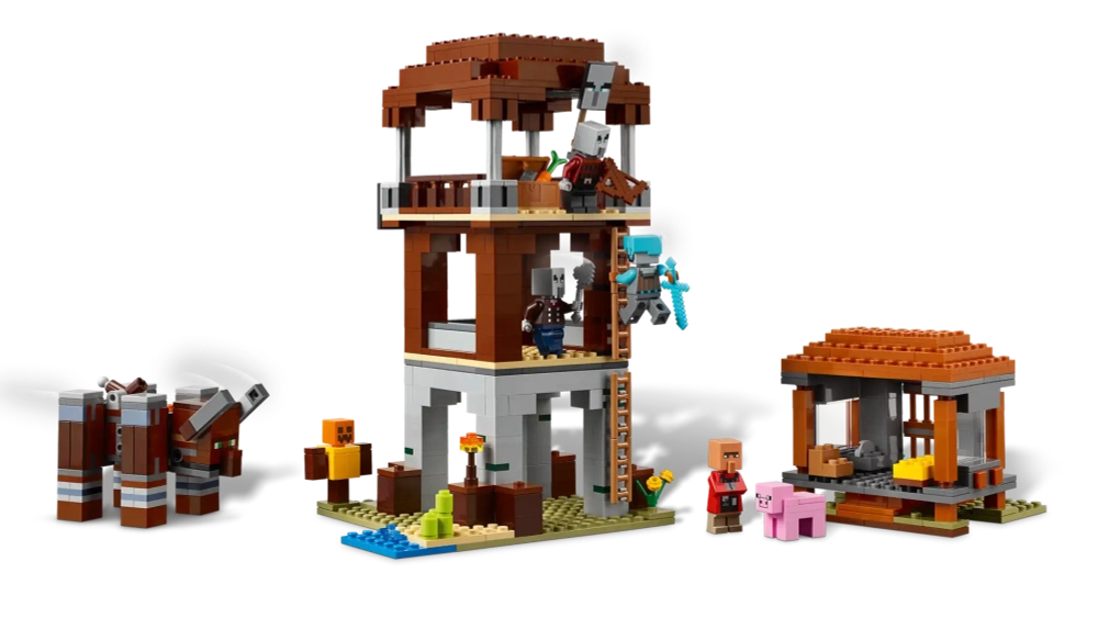 Конструктор LEGO Minecraft 21278 Форпост мародеров и опустошителей
