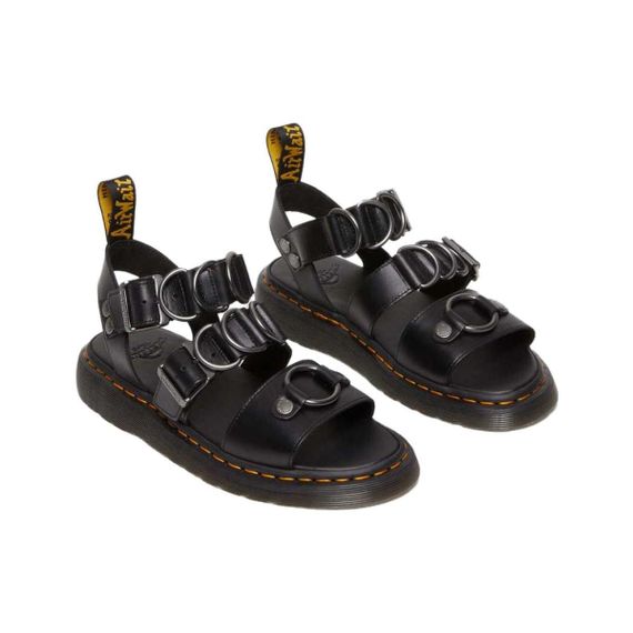 Drmartens Leather Slide 'Black'