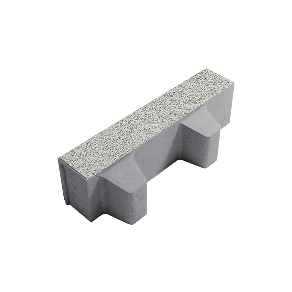 Тротуарная плитка ГАЗОННАЯ РЕШЕТКА - Гранит Белый