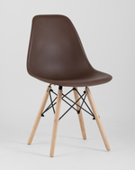Стул Eames Style DSW коричневый (разборный каркас)