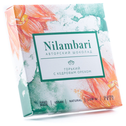 Шоколад Nilambari горький с кедровым орехом