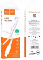 Кабель USB Type-C (m) - USB Type-C (m)  Hoco X70 PD 60W 1-метр
