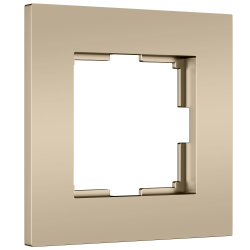 W0012911/ Рамка на 1 пост Slab (шампань софт) W0012911