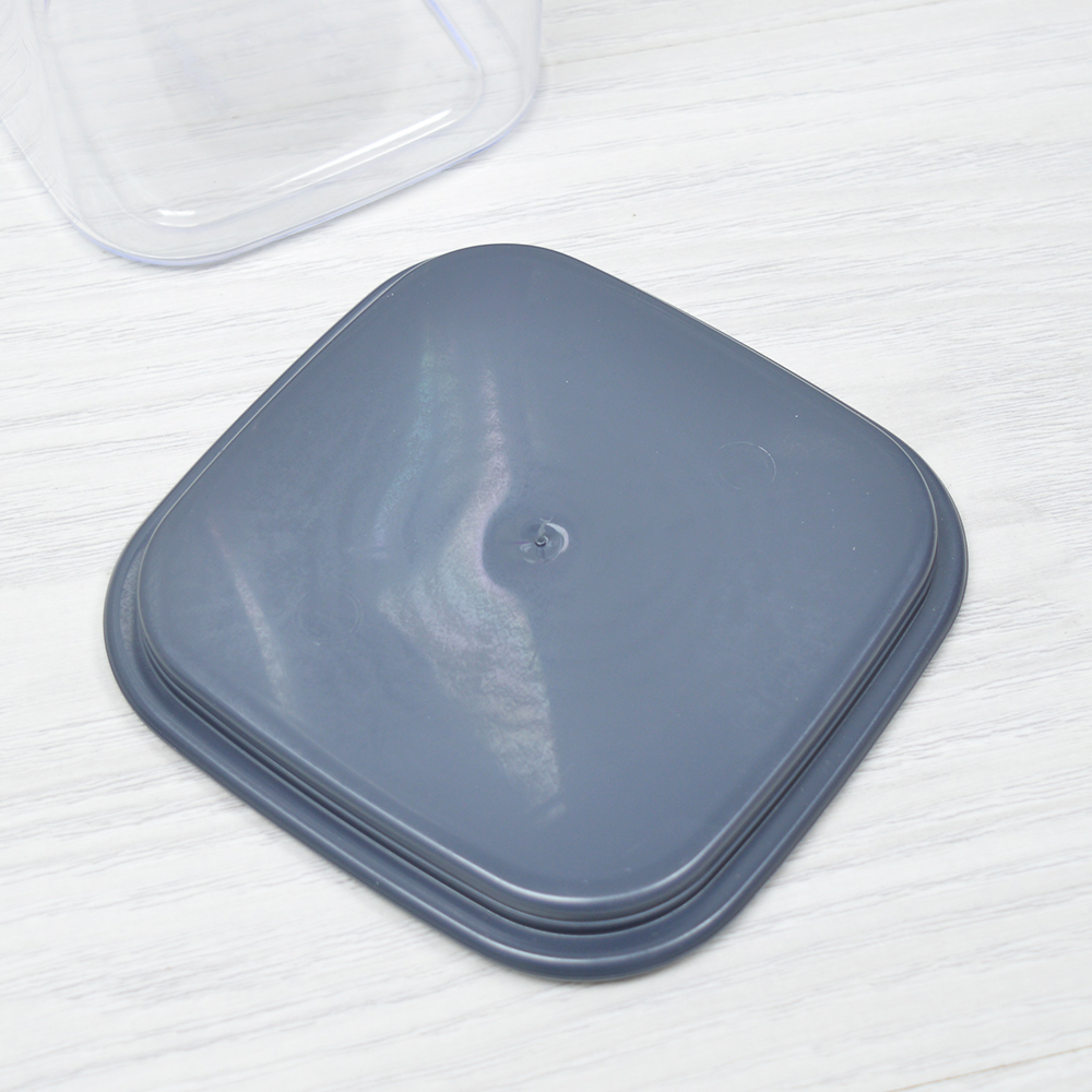 Контейнер для сыпучих продуктов 2л "Смарт" чернильно-серый