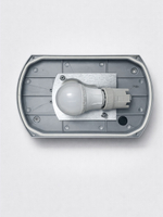 Влагозащищённый и ударостойкий светильник под большую лампу Е 27. IP54. 75 ватт. 220 В