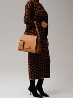 Кожаная сумка Deboro 31104 коричневый лист