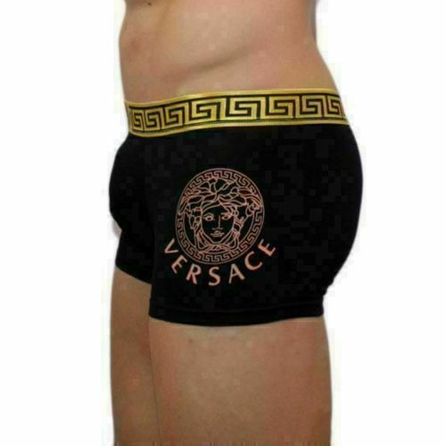 Мужские трусы боксеры черные Versace Black