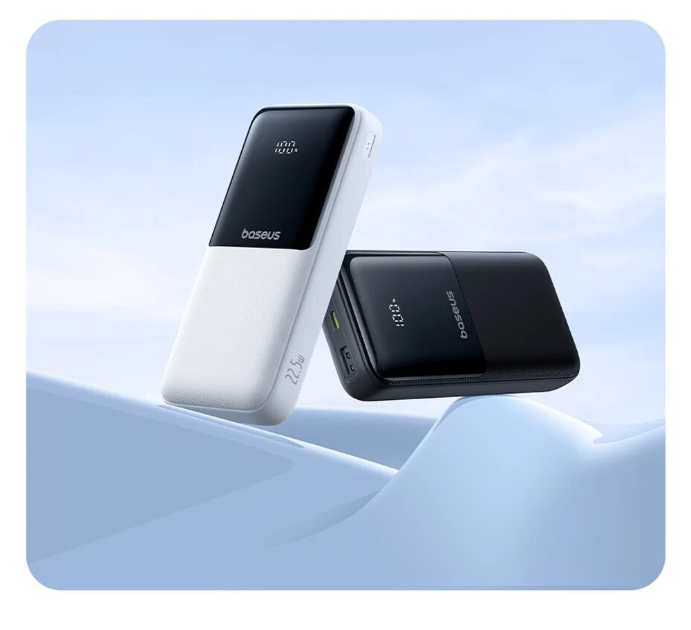 Портативный аккумулятор Baseus, 20000mAh, с цифровым дисплеем, черный