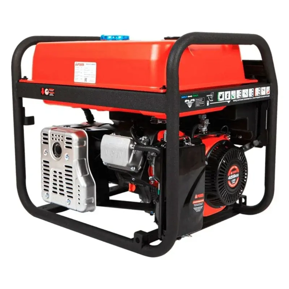 A-iPower A9000EAX бензиновый генератор в кожухе 1200 RAL 7031 с блоком АВР 400В/25А (8 pin) New УТ-11182384/29109