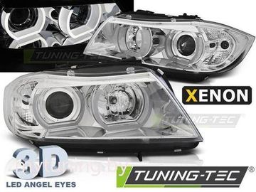 Фары передние XENON HEADLIGHTS U-LED LIGHT 3D CHROME для BMW E90 E91