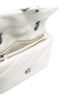 MAXI LOVE BAG PUFF QUILT - white/silver