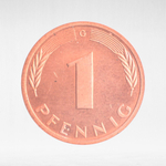 Germany, 1 Pfennig, 1997, (Karlsruhe Mint - "G"), XF