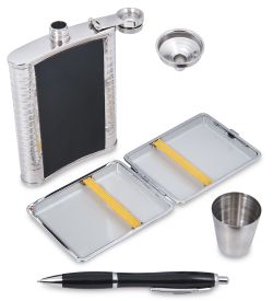 GT-81 Подарочный н-р фляжка с аксессуарами «Герб России» 250 мл