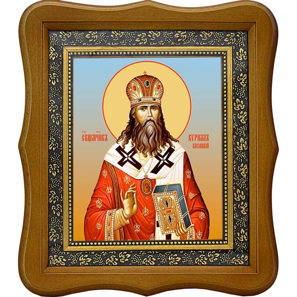 Кирилл Казанский (Смирнов), священномученик, митрополит. Икона на холсте.