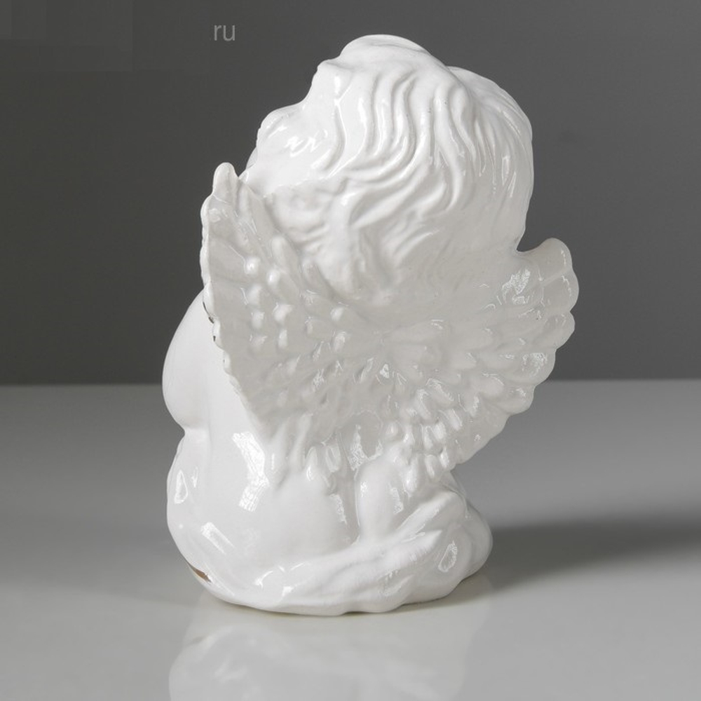 Статуэтка "Ангел" 13см белая керамика