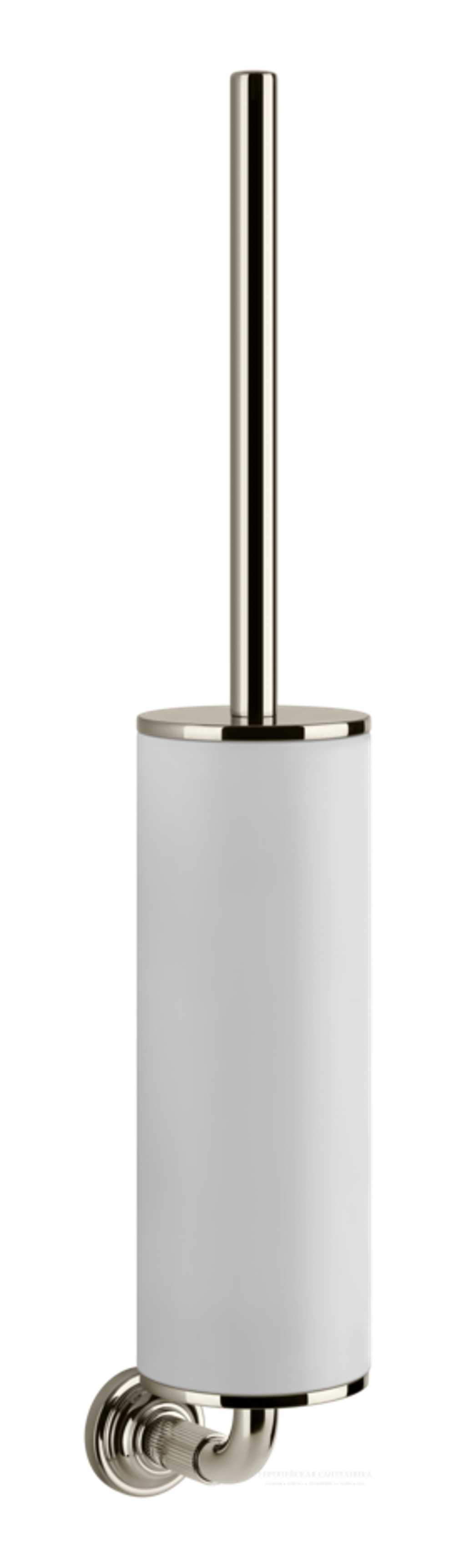 Ёршик Gessi Venti20, настенный, цвет White/Nickel PVD