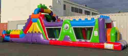 Надувная полоса препятствий для бизнеса «Конструктор», 15×3×4 м