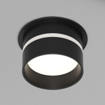 DK2404-BK Встраиваемый светильник влагозащ., IP 44, до 15 Вт, GU10, черный, алюминий