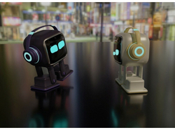 Робот EMO AI Desktop Pet с зарядной станцией (черный)