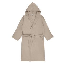 Naomi (беж) S (р.52-54) Халат вафельный с капюшоном