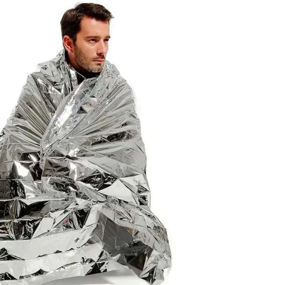 Термоодеяло спасательное одноразовое 210*130см