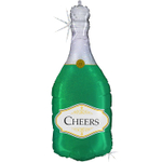 Шар Фольгированный CHEERS Бутылка шампанского (Зеленый)