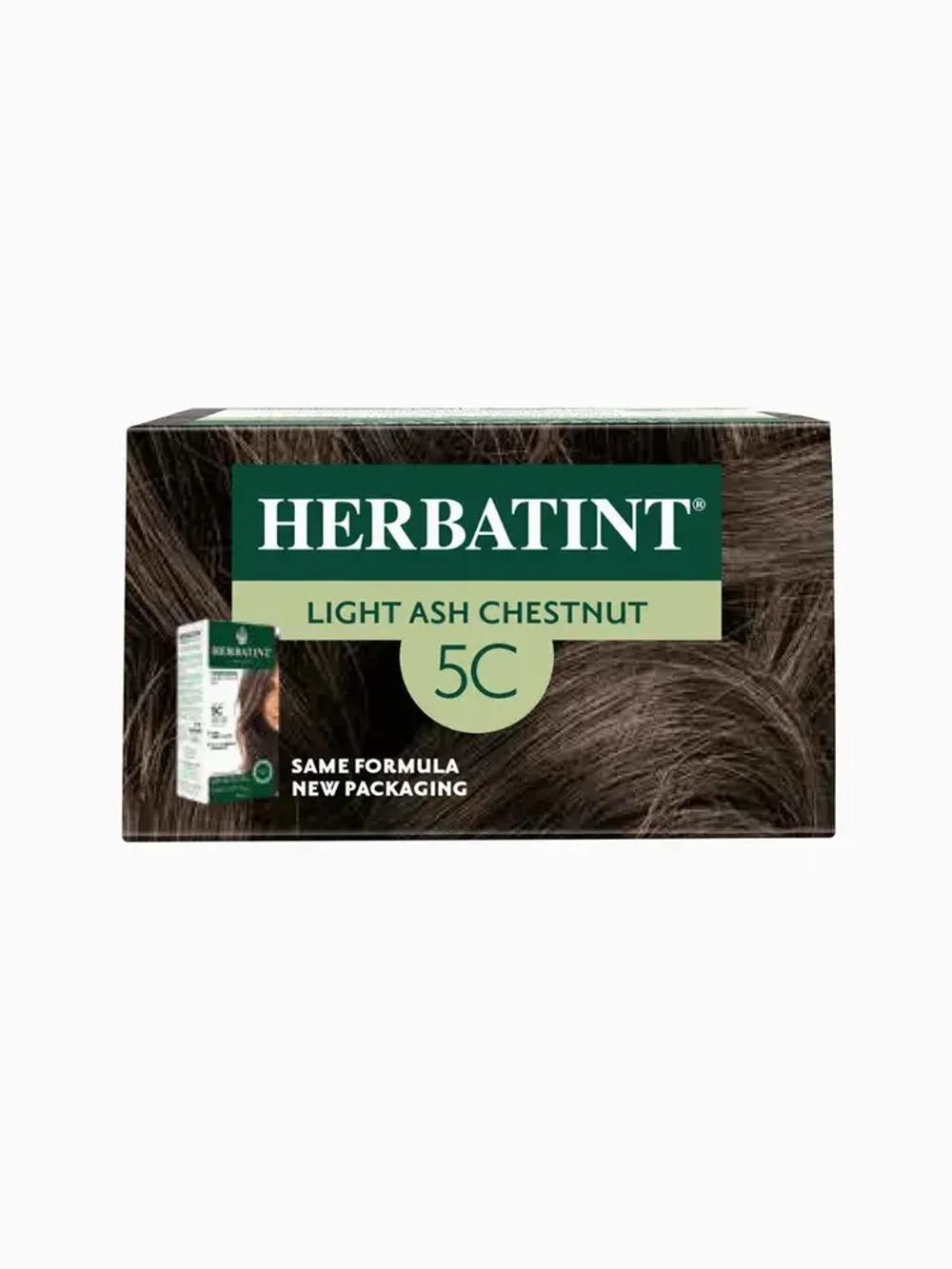 5С СВЕТЛЫЙ ПЕПЕЛЬНЫЙ КАШТАН - гель-краска для волос HERBATINT, 170 мл / из Европы /