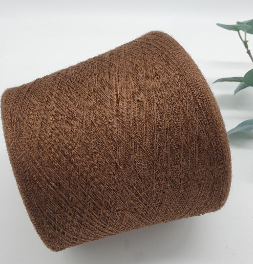 Пряжа Emilcotoni SPa RealWool 2/50 (60% пима хлопок, 40% меринос),2500 м/100 гр, красно-коричневый