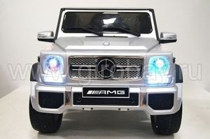 Детский электромобиль River Toys Mercedes-Benz-G65-AMG серебристый