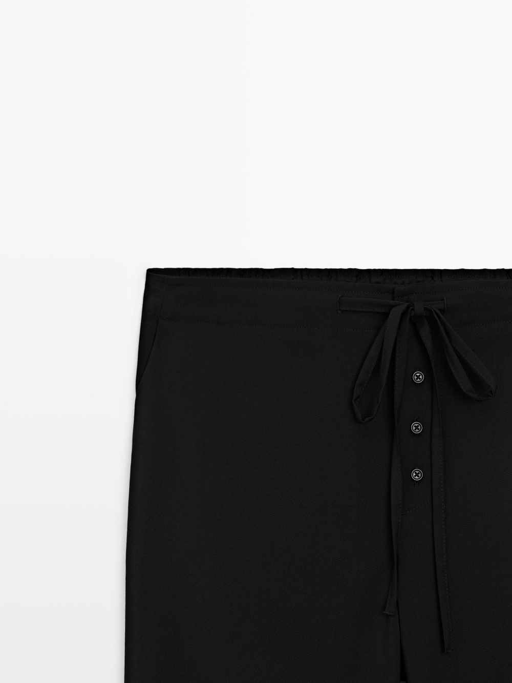 Massimo Dutti Джинсы Barrel Fit свободного кроя, черный