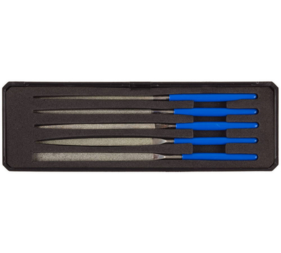 ЗУБР 140 х 75 мм, 5 предметов, P 140, набор алмазных надфелей в пластиковом боксе (33388-140-H5)